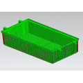 Molde de caja de plástico resistente para furit